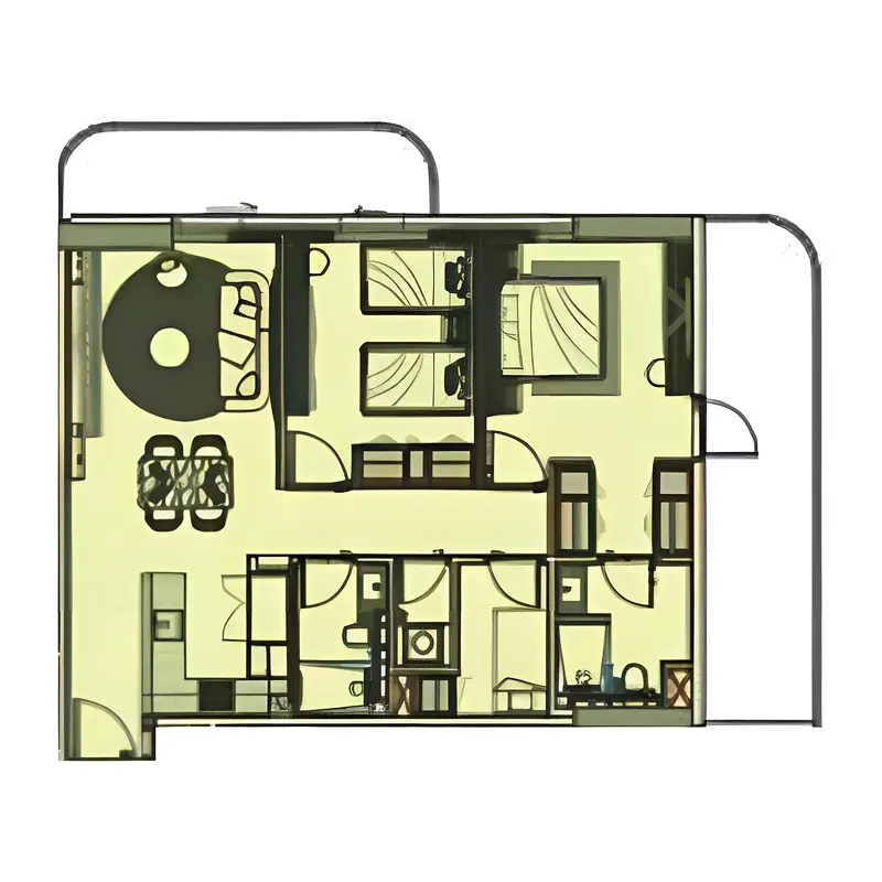 2 bedroom Apartments -  Cove Grand