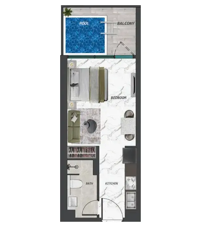 Studio apartments - Ivy Gardens 2 by Samana