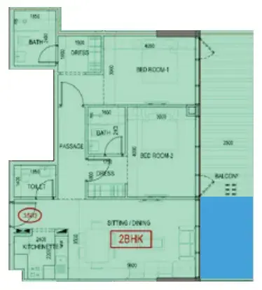 2 Bedrooms apartments - Ivy Gardens 2 by Samana
