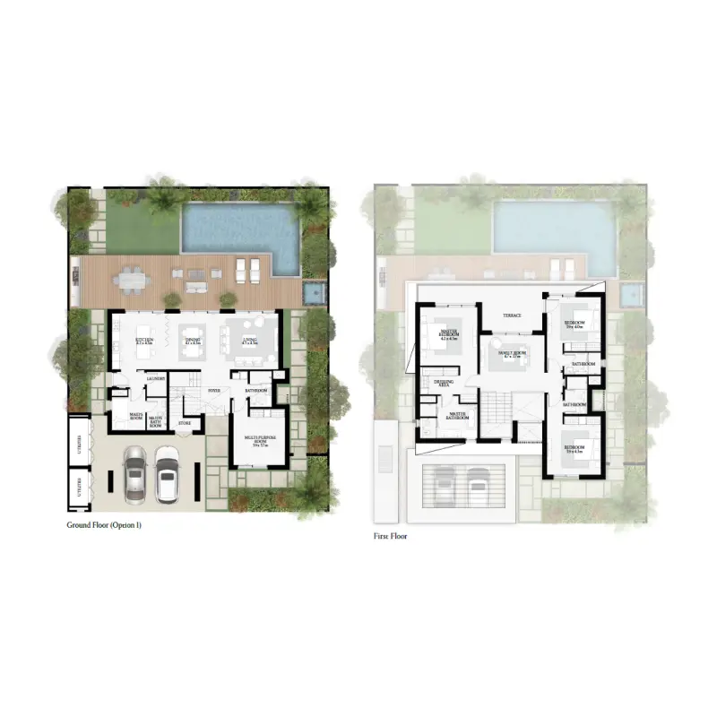 4 Bedroom Villa floor plan