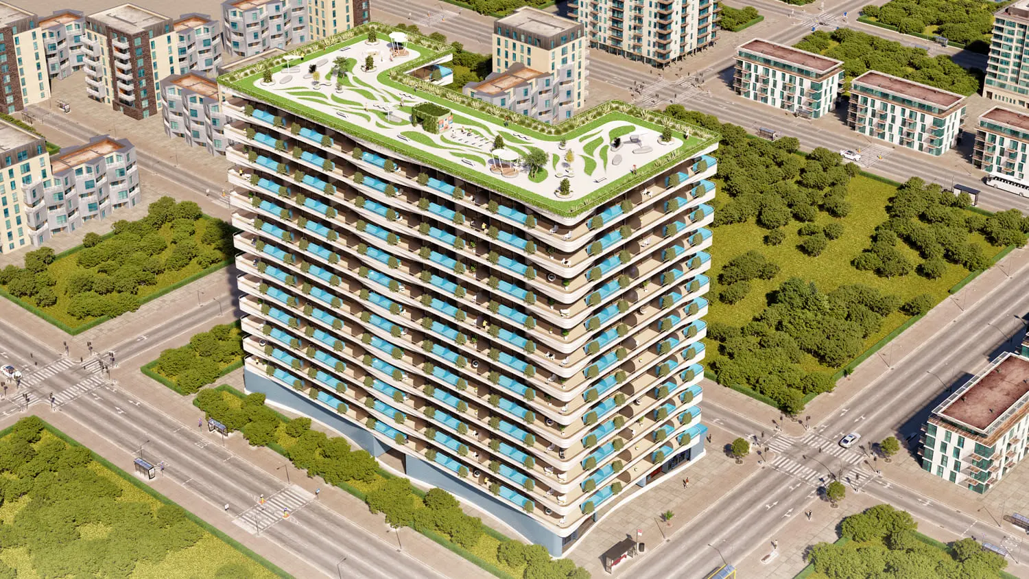 Ivy Gardens by Samana in Dubai Land Residence by Samana - Exterior Image 9