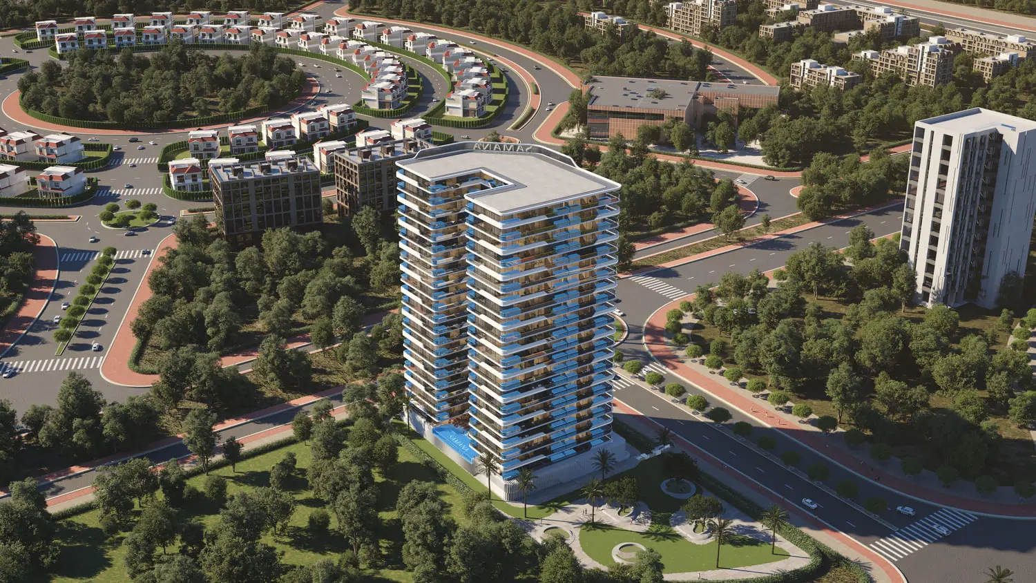 Samana Parkville in Dubai Land Residence by Samana - Exterior Image 2