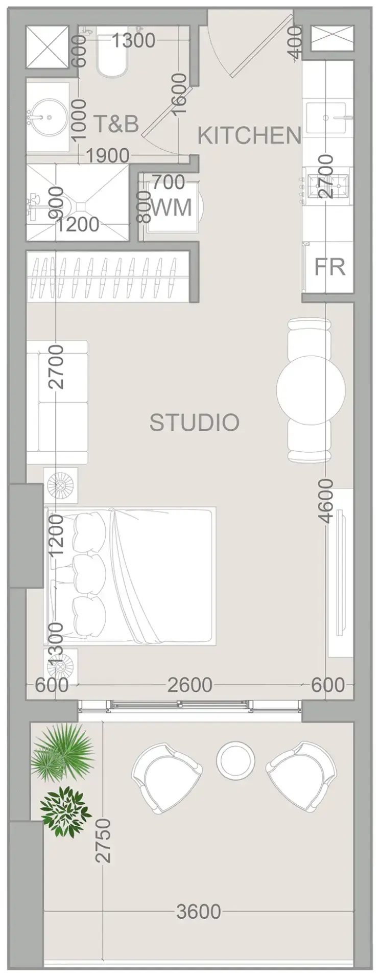 Studio apartments - VERDAN1A 2