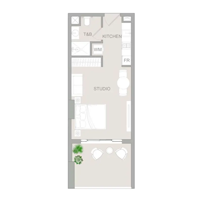 Studio floor plan
