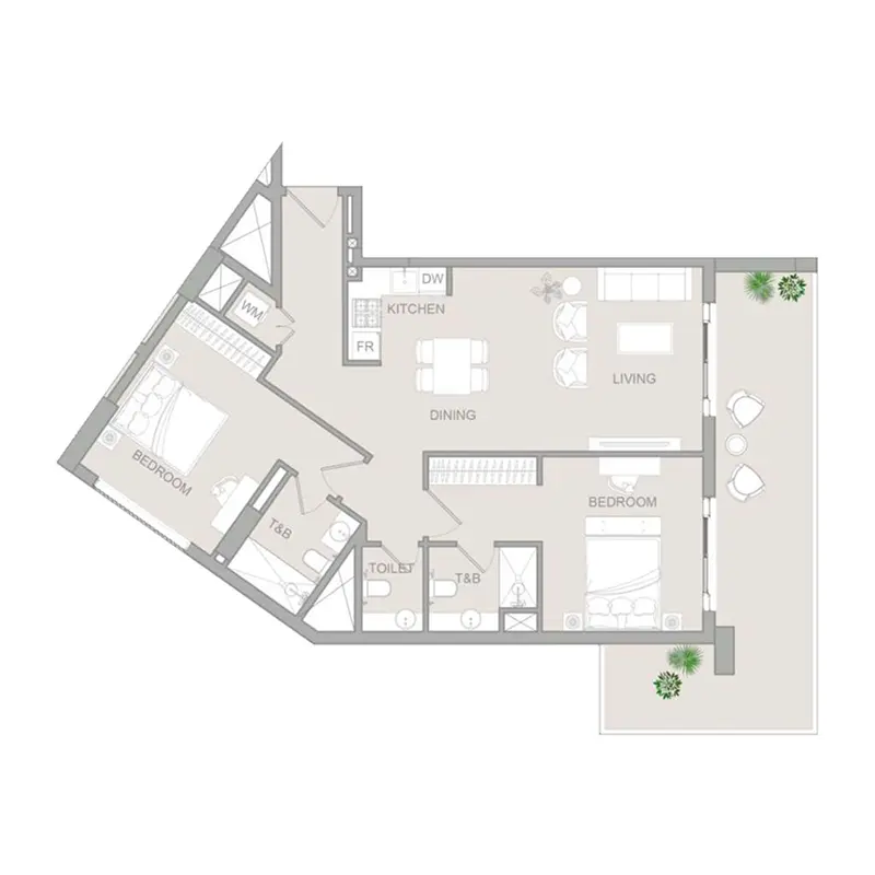 2 bedroom