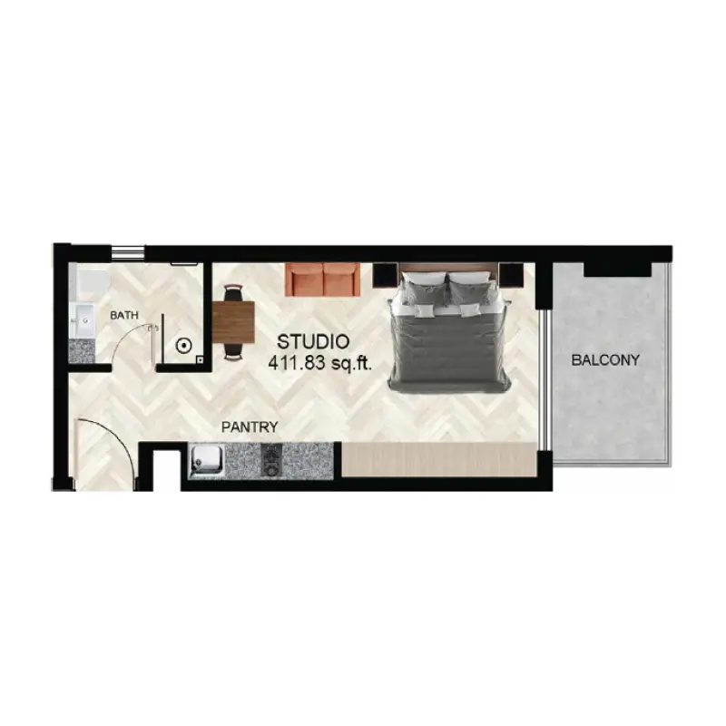 Studio floor plan