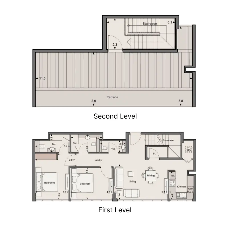 2 bedroom