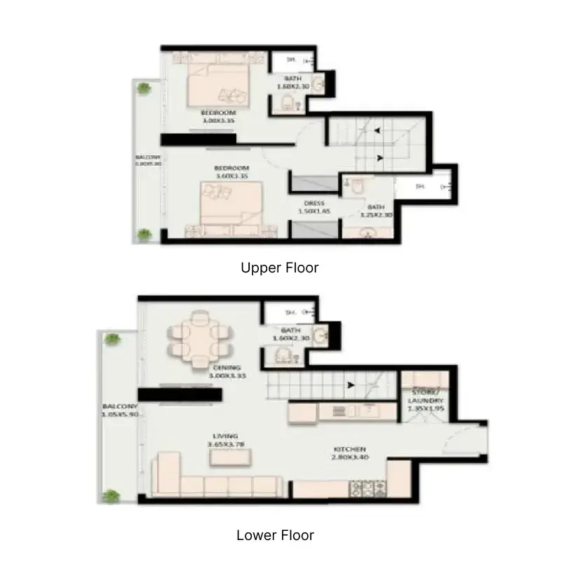 2 Bedrooms duplex - Golden Wood Views V