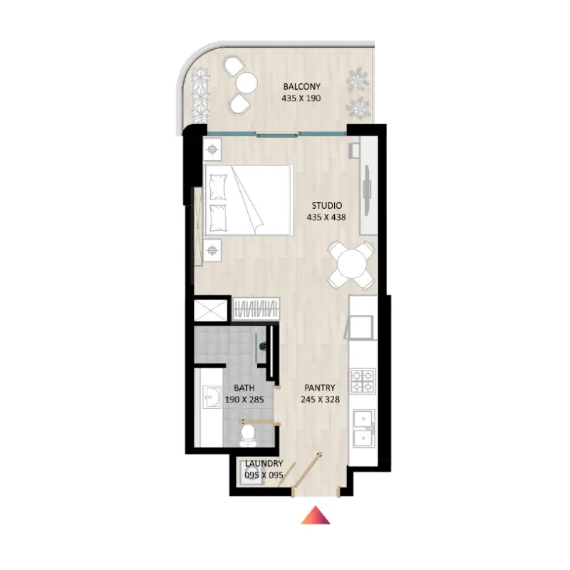 Studio floor plan