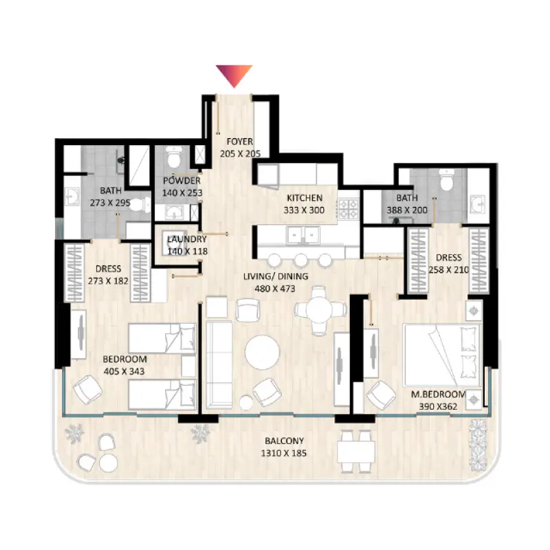 2 bedroom
