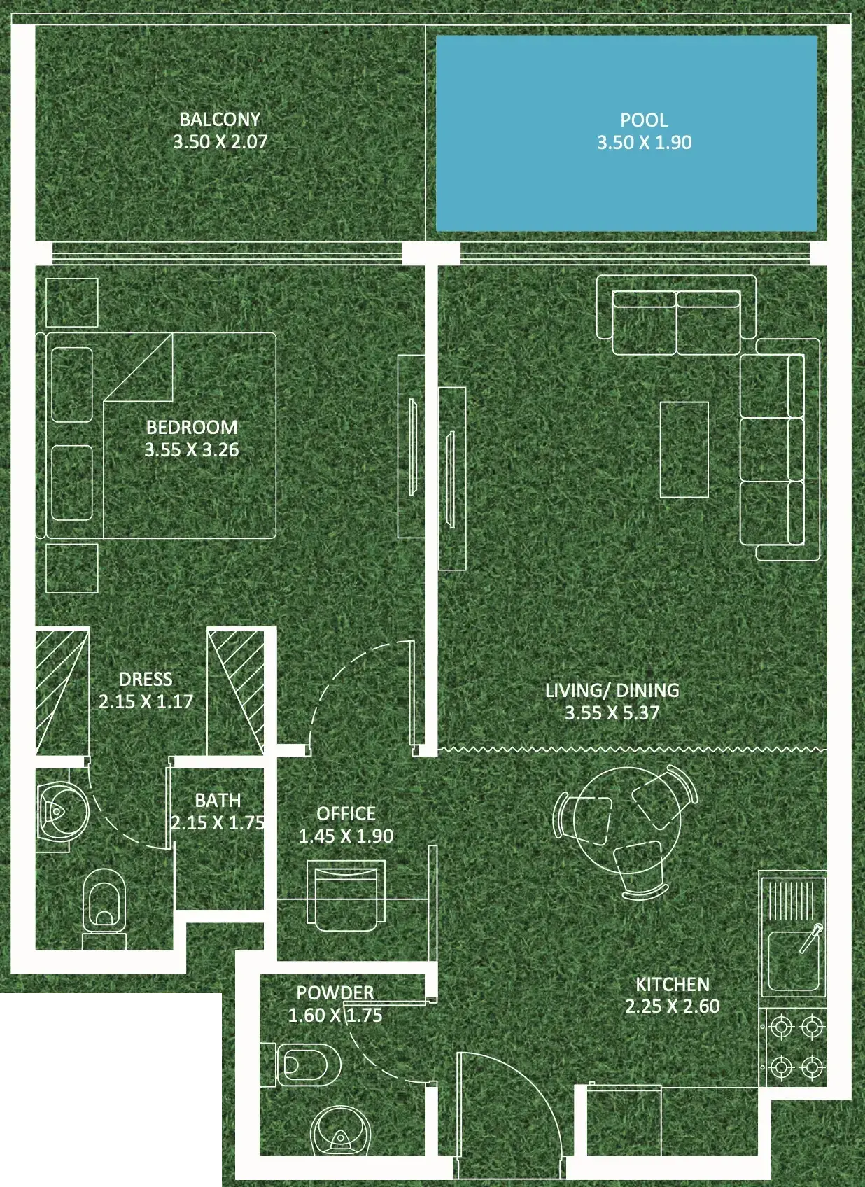 1 Bedroom apartments - Sportz