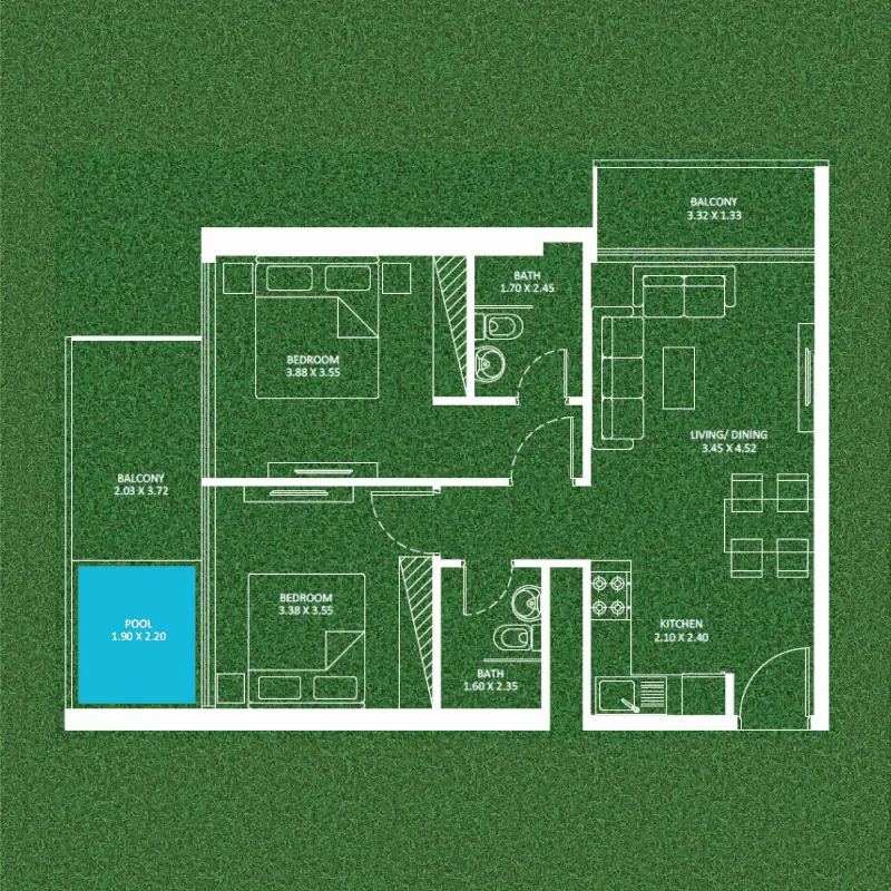 2 bedroom