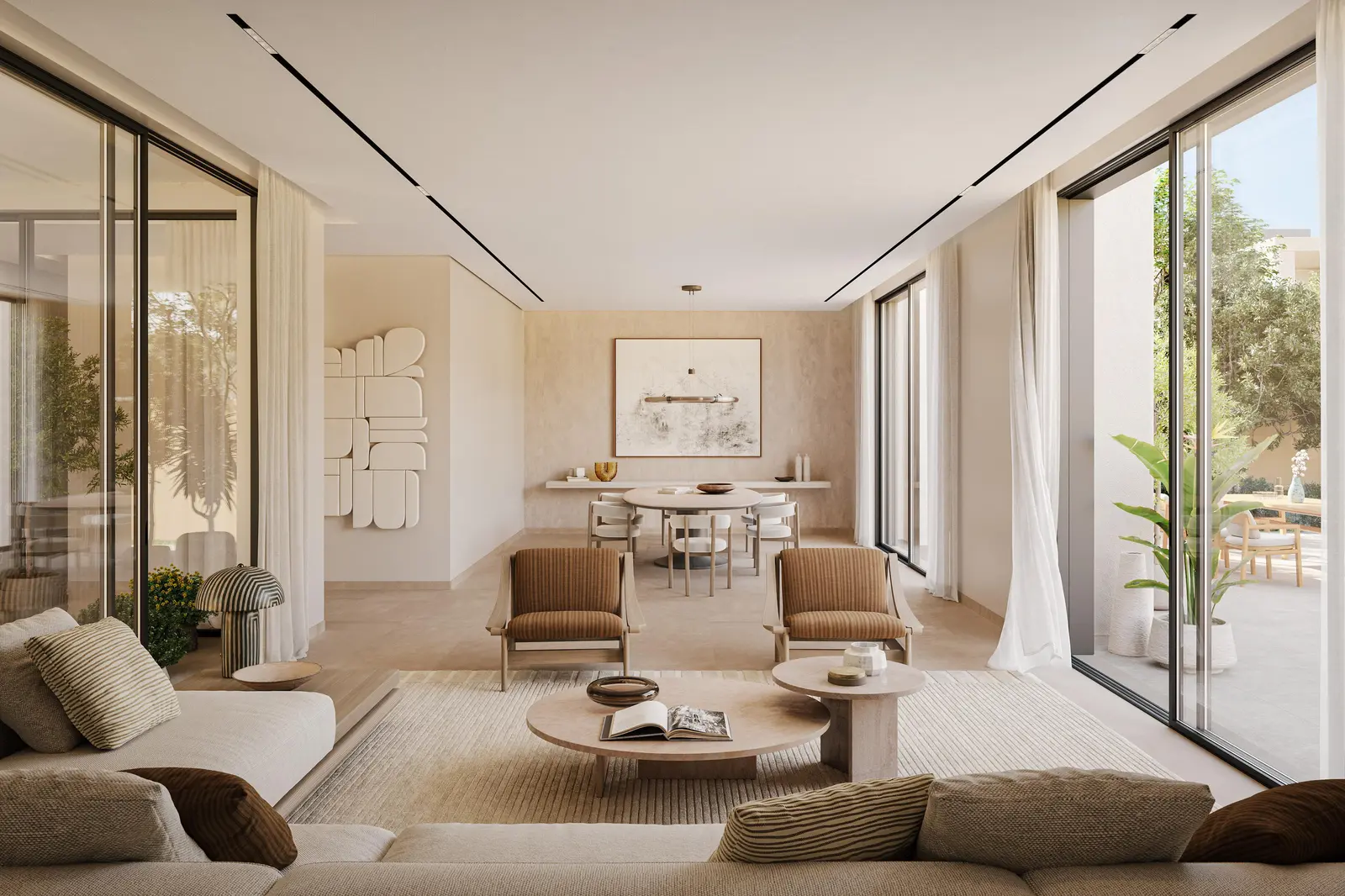 Luxury villa façade at Fay Gardens Fay Hills Masdar City showcasing sustainable architecture and upscale residential styling..jpg