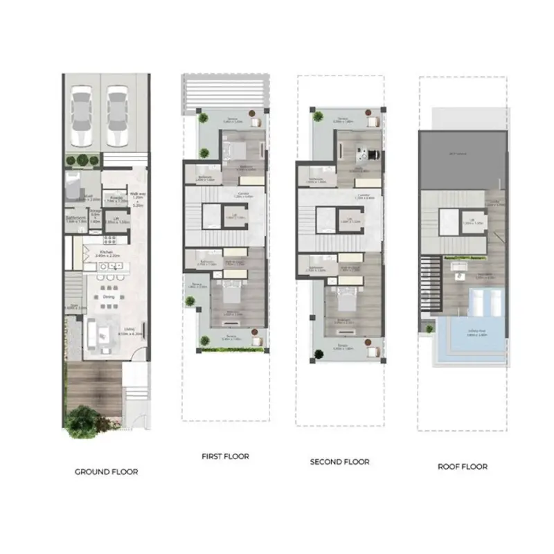 4 bedroom floor plan