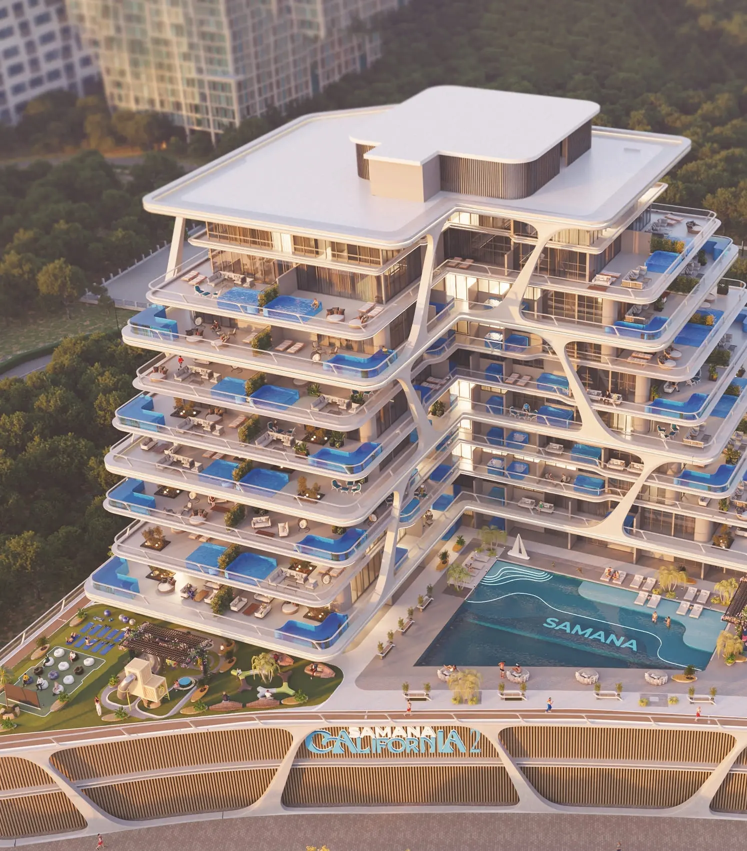 Samana California Phase 2 in Al Furjan by Samana - Exterior Image 1