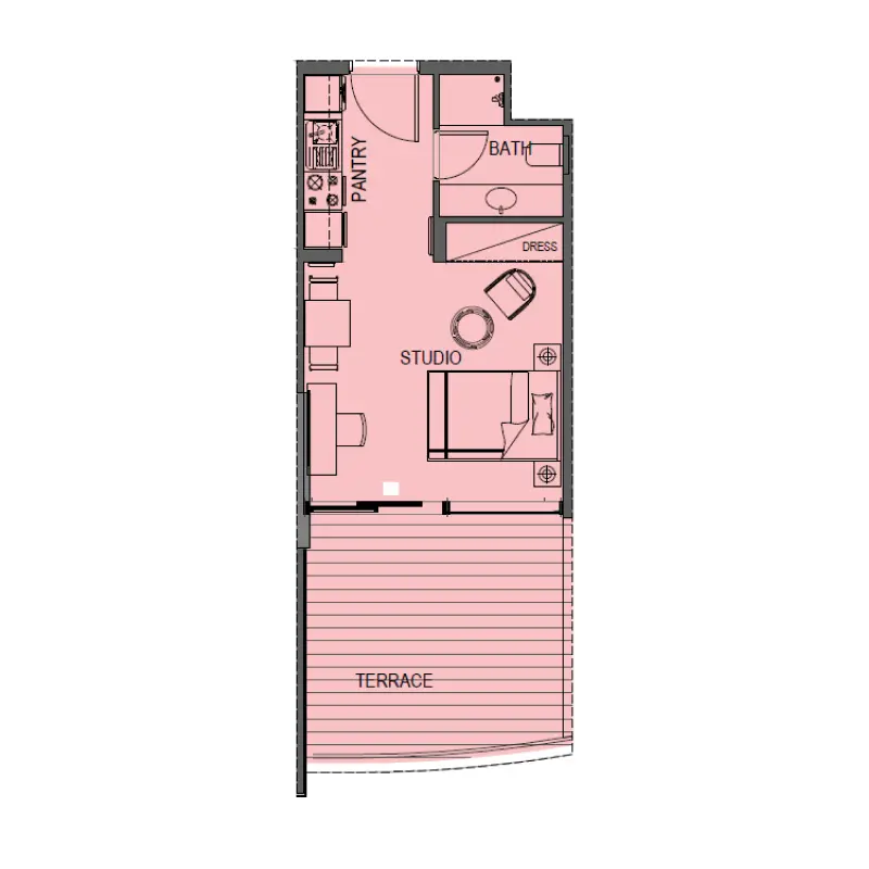 Studio floor plan