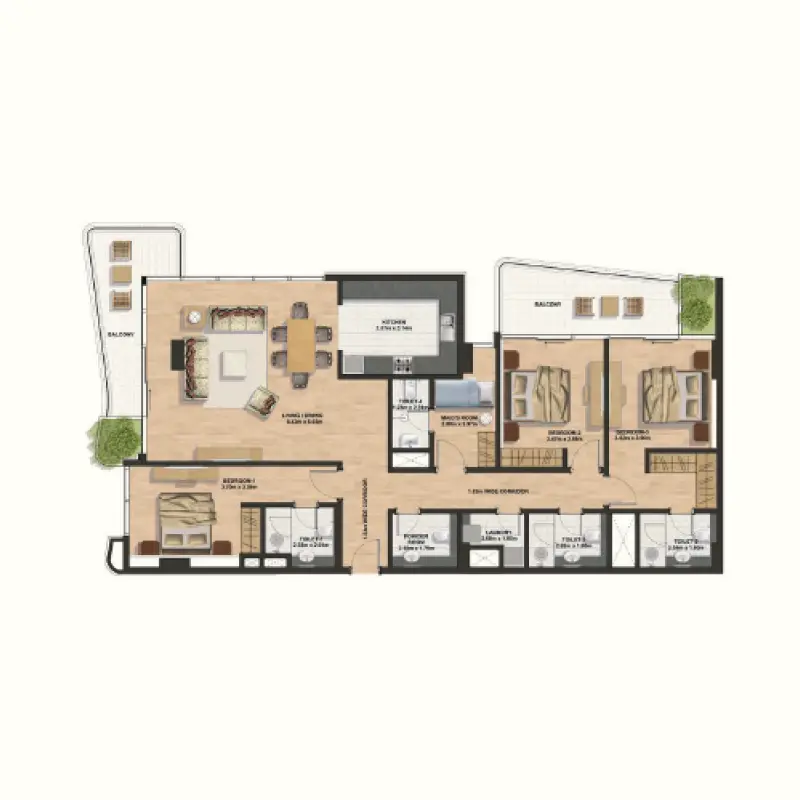 3 bedroom