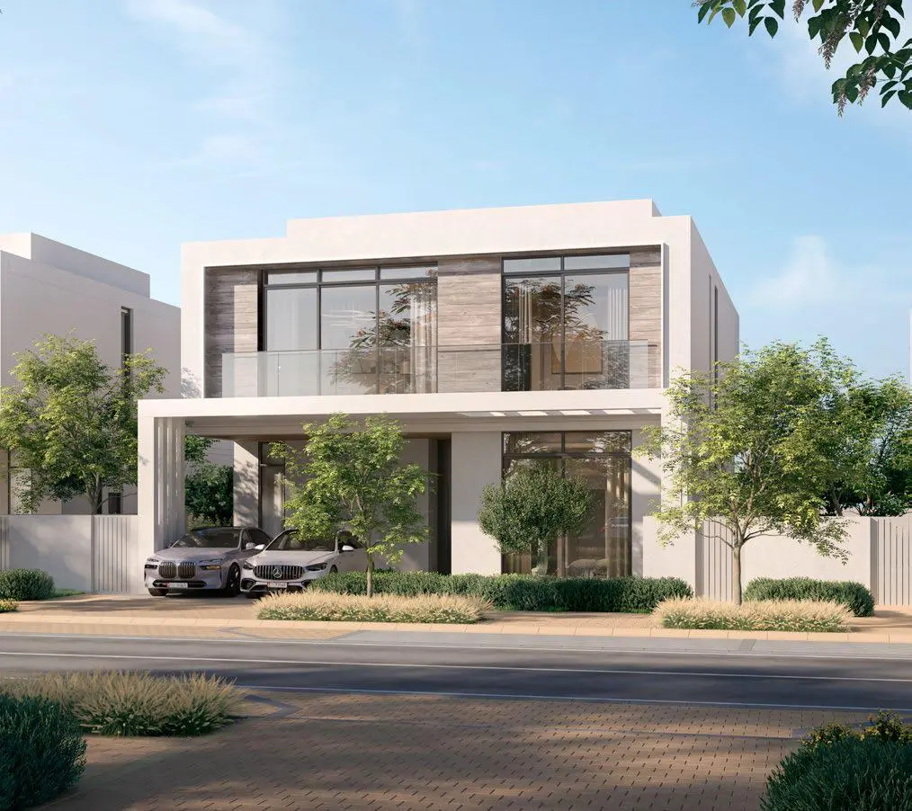 Waterfront view of Bashayer Villas community highlighting serene landscapes and premium Abu Dhabi luxury lifestyle living.jpg