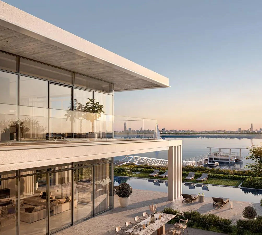 Architectural close-up of Bashayer Villas exterior highlighting refined finishes and upscale coastal living design details..jpg