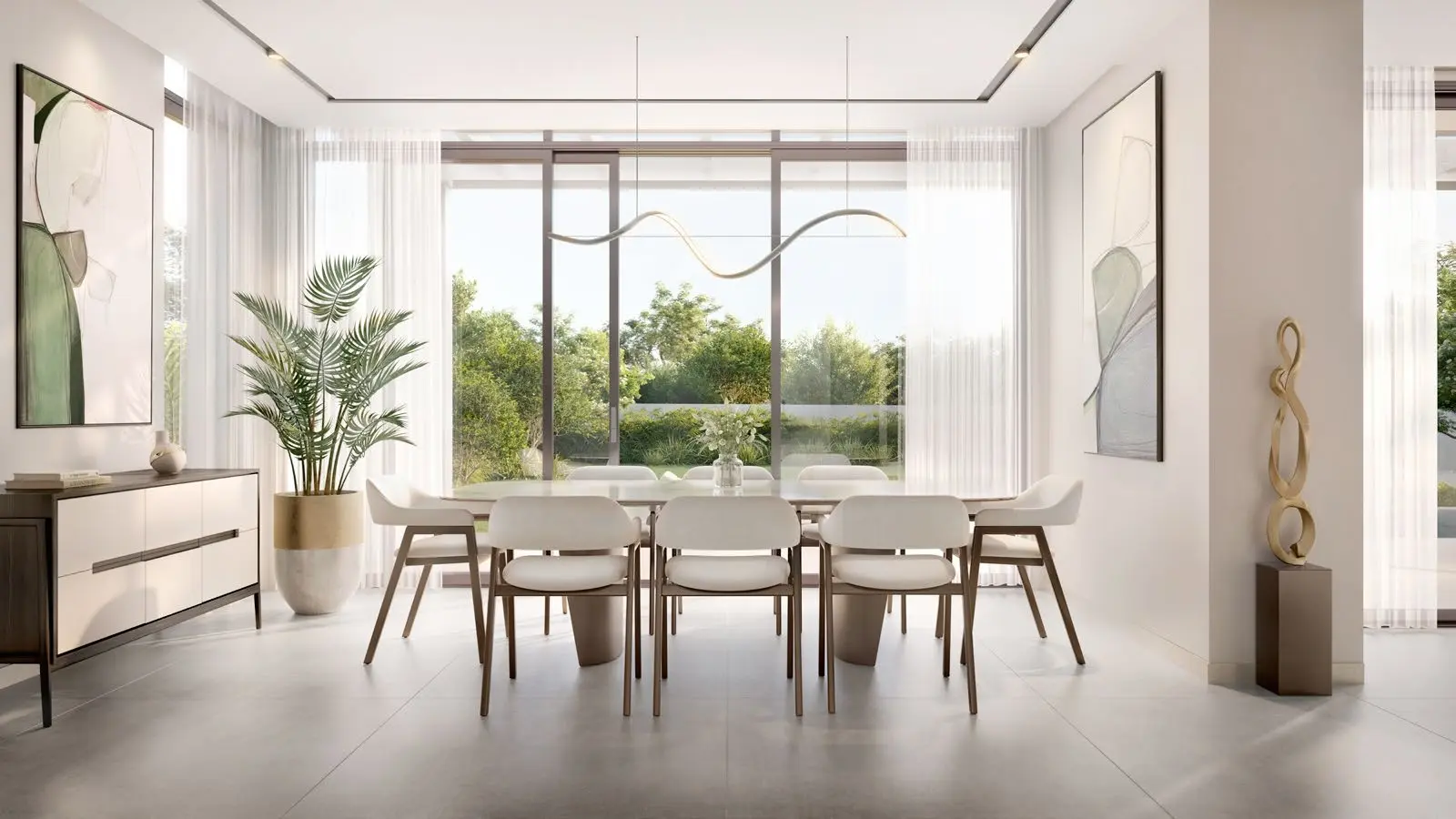 Open-concept family area in Bashayer Villas designed for comfortable everyday living within a luxury Abu Dhabi community..jpg
