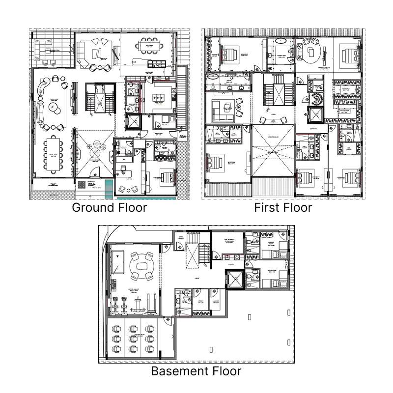 7 bedroom floor plan