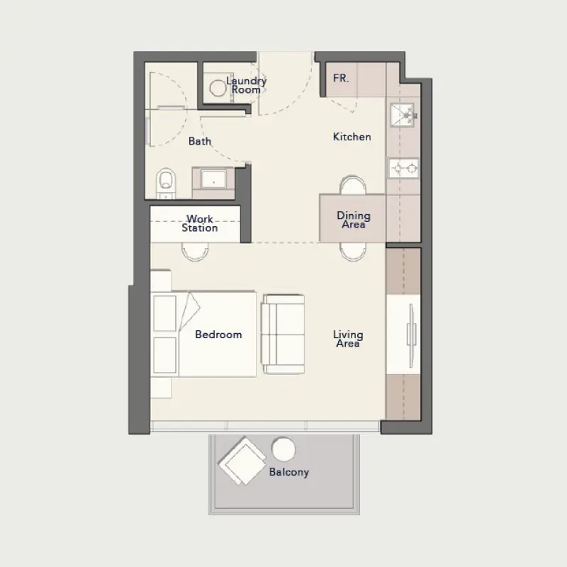 Studio floor plan
