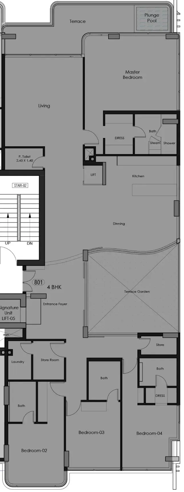 4 Bedrooms penthouse - Bonds Avenue