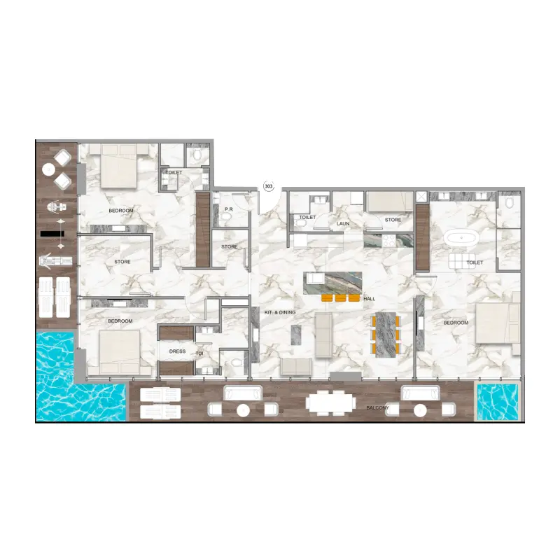 3 bedroom