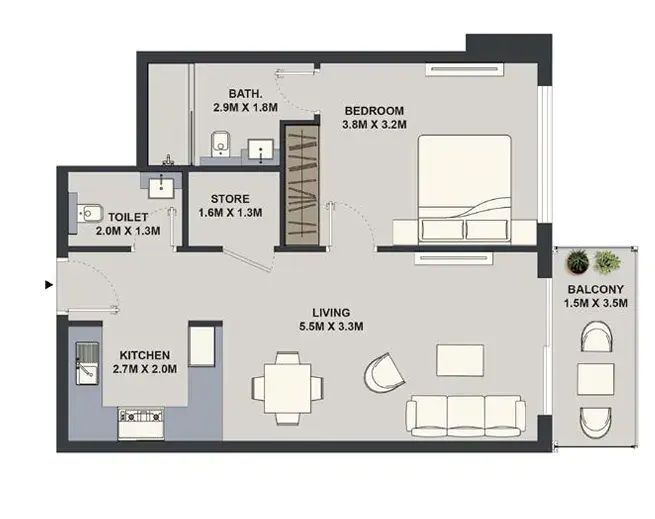 1 Bedroom apartments - Maison Elysee