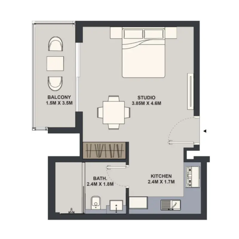 Studio floor plan