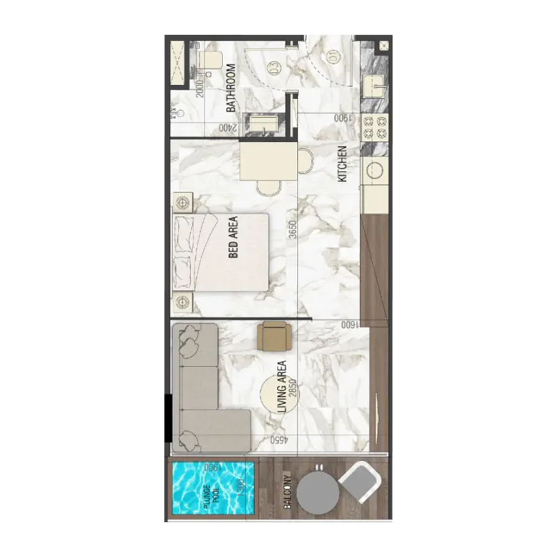 Studio floor plan