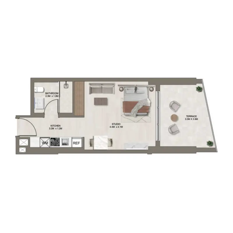 Studio floor plan