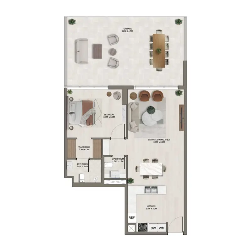 1 bedroom