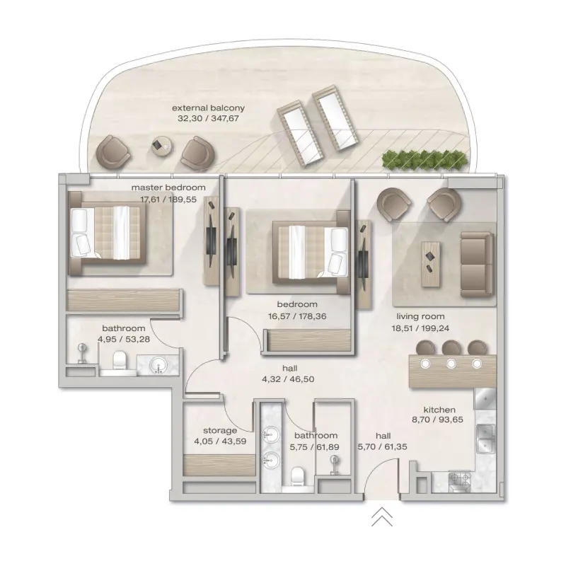 2 bedroom
