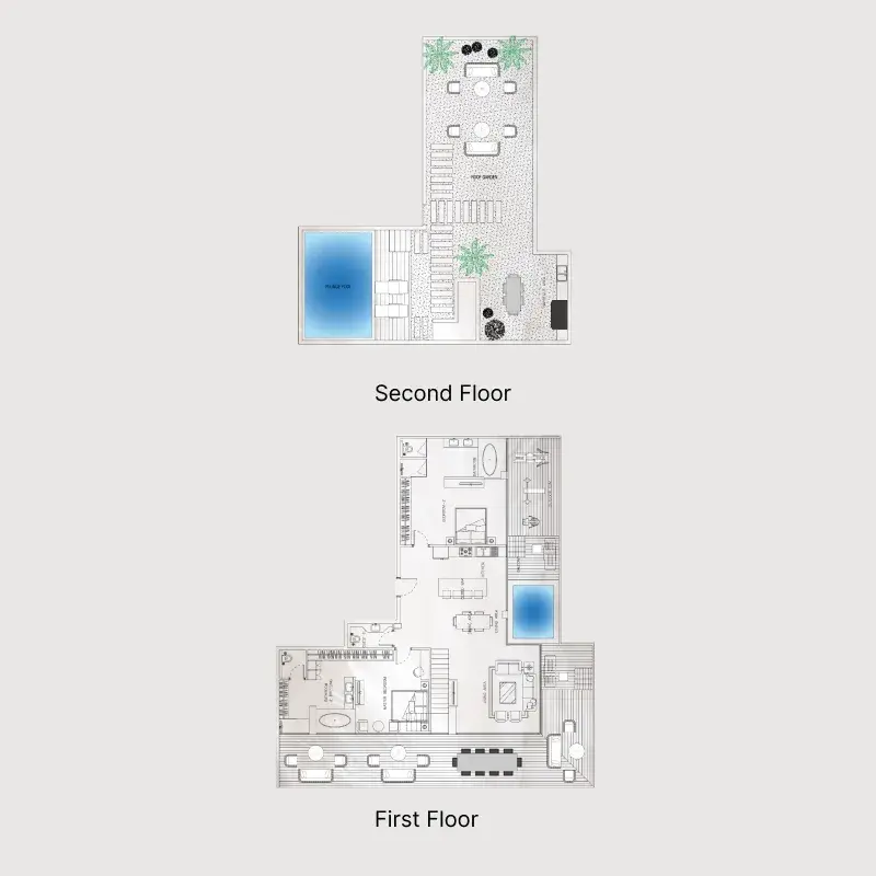 2 Bedrooms duplex - Sky Suites