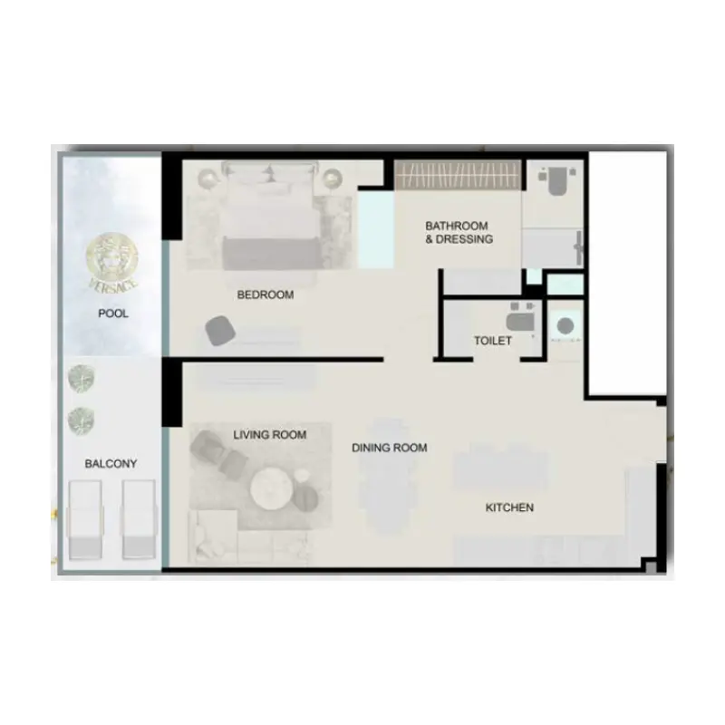 1 bedroom