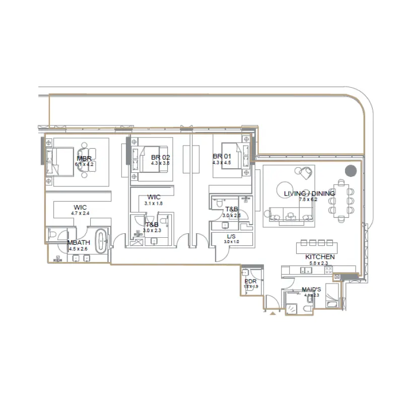 3 bedroom