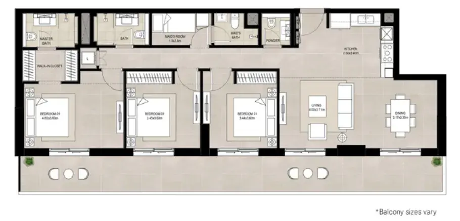 3 Bedrooms apartments - Olbia