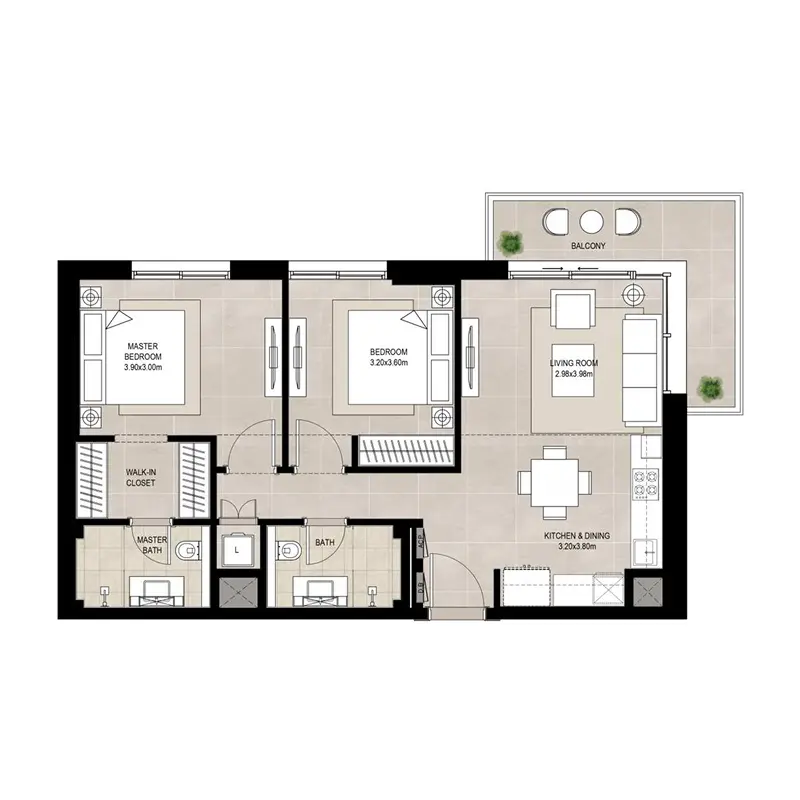 2 bedroom Apartments -  Olbia
