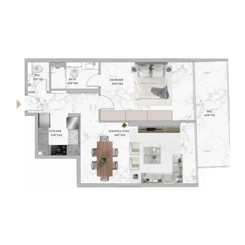 1 bedroom