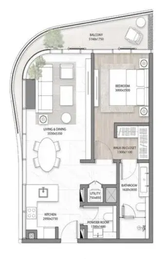 1 Bedroom apartments - DG1 Living
