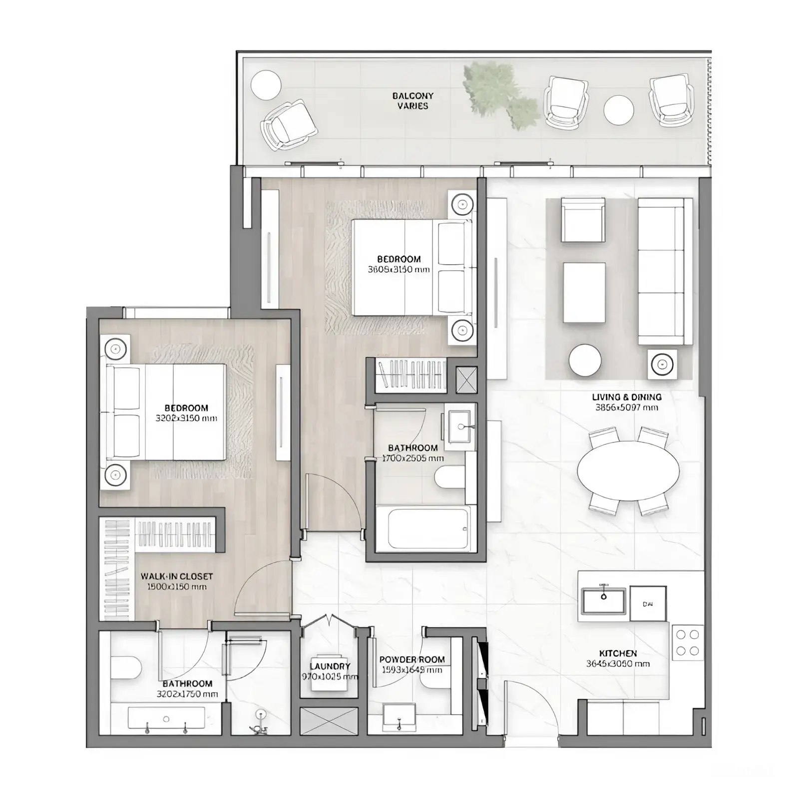 2 bedroom