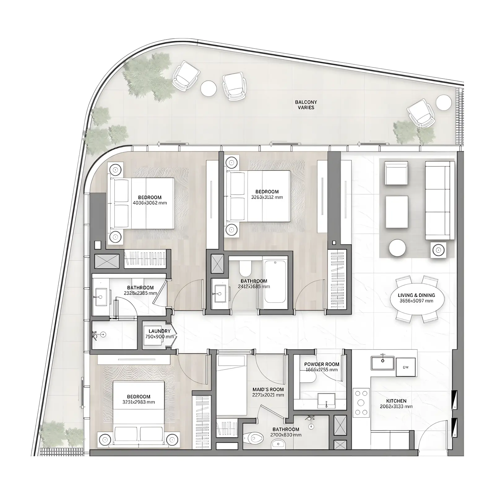 3 bedroom