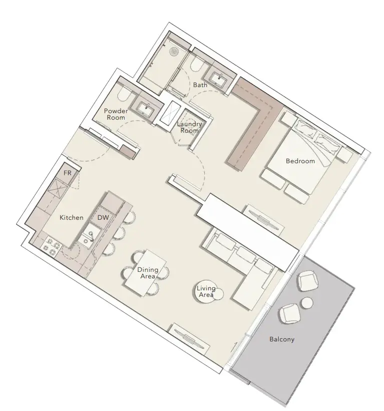 1 Bedroom apartments - Mercer House