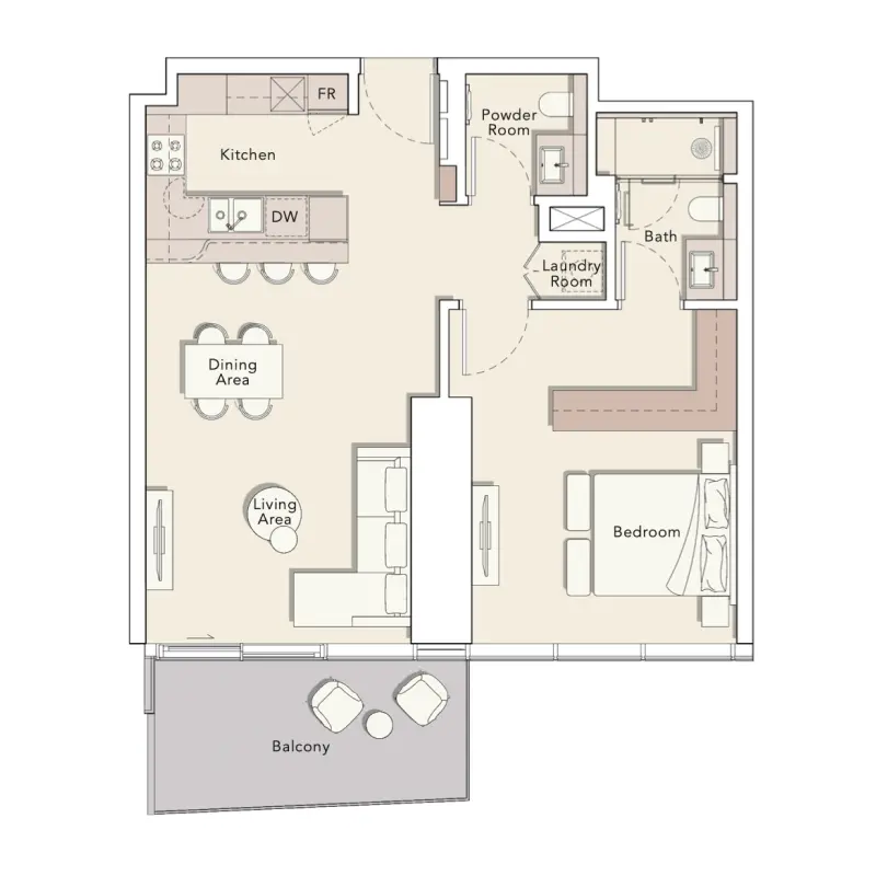 1 bedroom