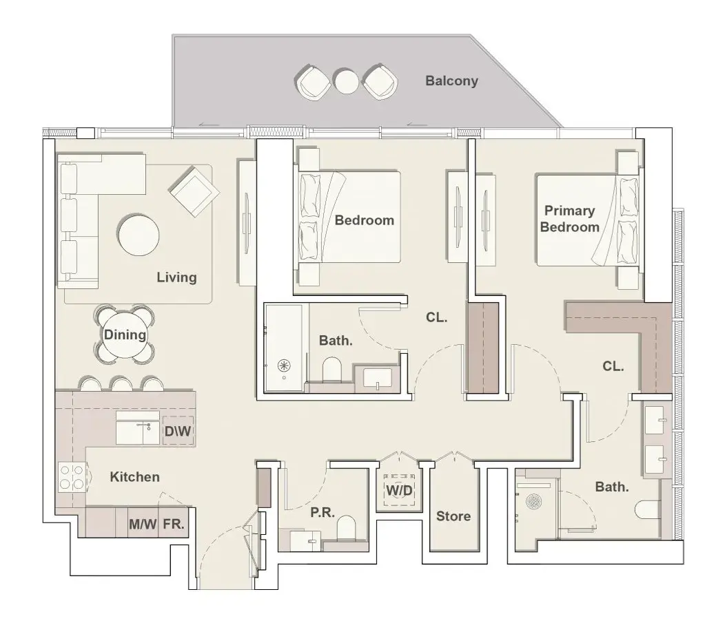 2 Bedrooms apartments - Eltiera Heights