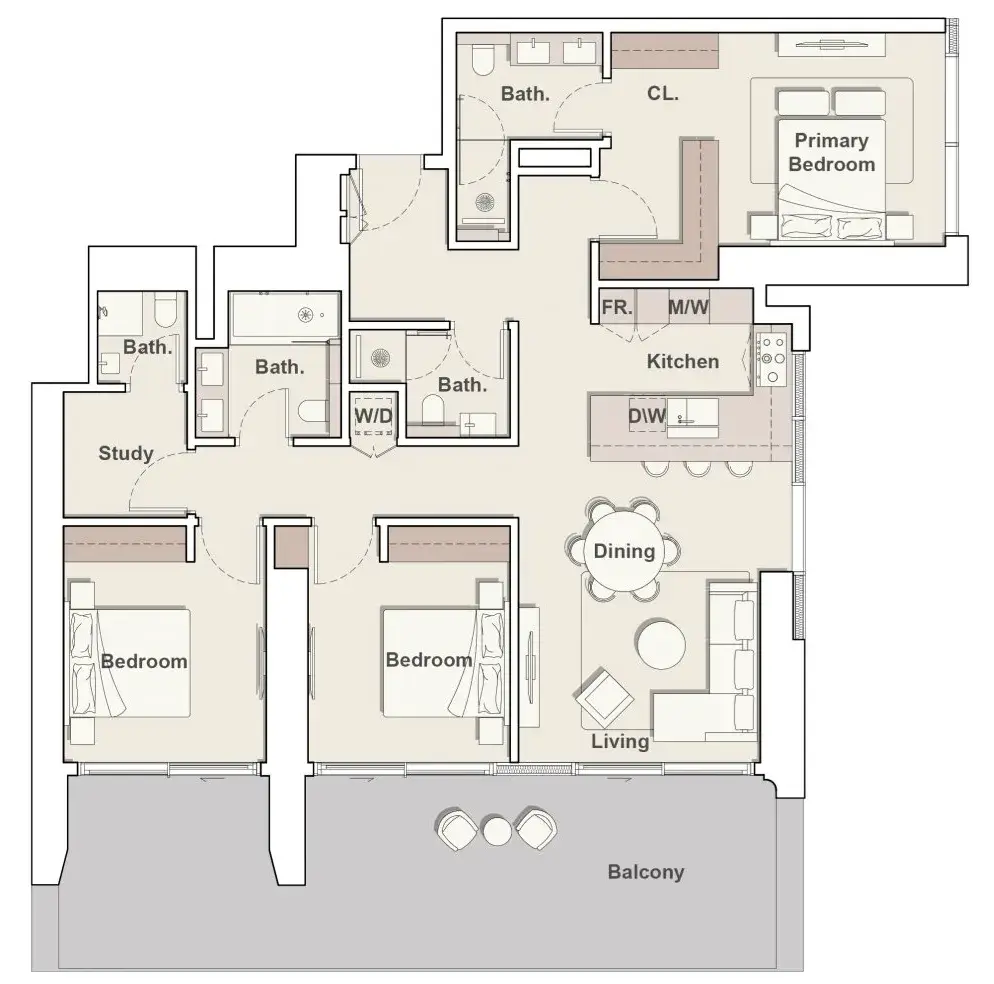 3 Bedrooms apartments - Eltiera Heights