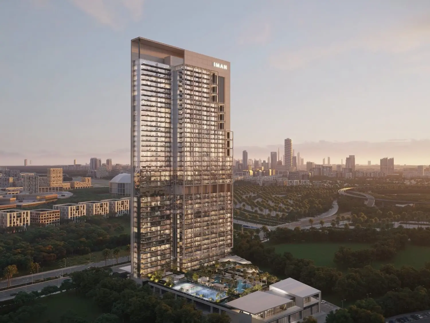 Sierra by Iman in Motor City by Iman Developers - Exterior Image 3