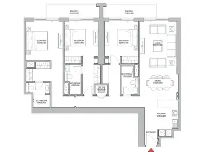 3 Bedrooms apartments - 320 Riverside Crescent
