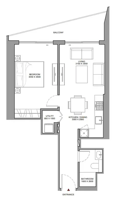 1 Bedroom apartments - The Eden at Sobha Central